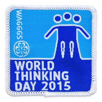 Insigne en tissu de la Journée mondiale de la Pensée 2015  (Paquet de 10)
