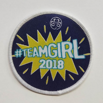 #teamgirl 2018 fabric badge